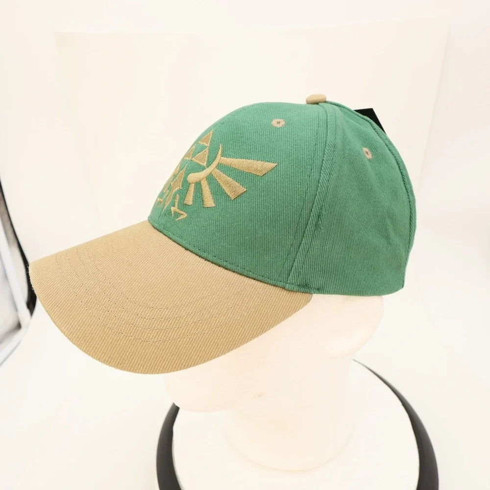 Nintendo Legend of Zelda Breath of the Wild Snapback Hat Green Tan CultureFly